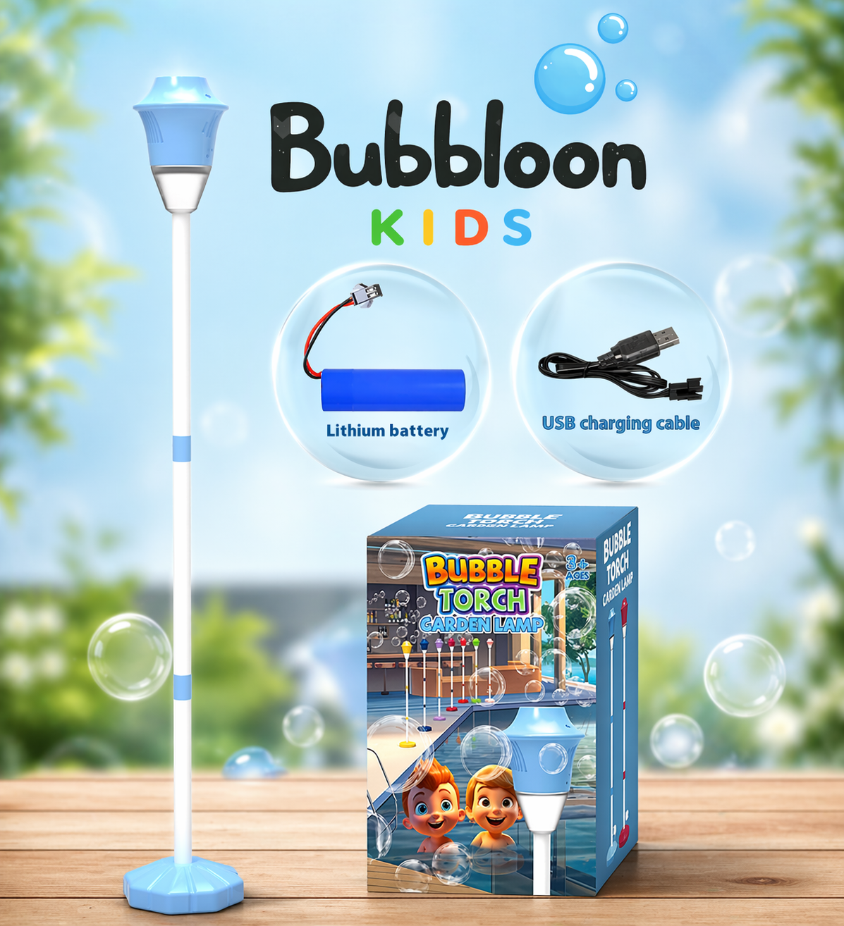 Bubbloon™ OpenAir Bubble Maker – Outdoor Automatic Toy