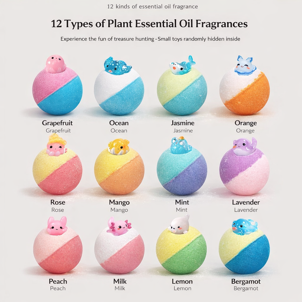 Bubbloon™ Ocean Surprise Treasures – 12-Piece Bath Toy Set