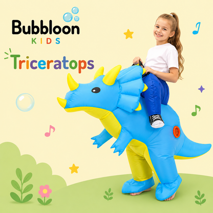 Bubbloon™ RunWild Inflatable Dinosaur Costume – Kids Fancy Dress Outfit