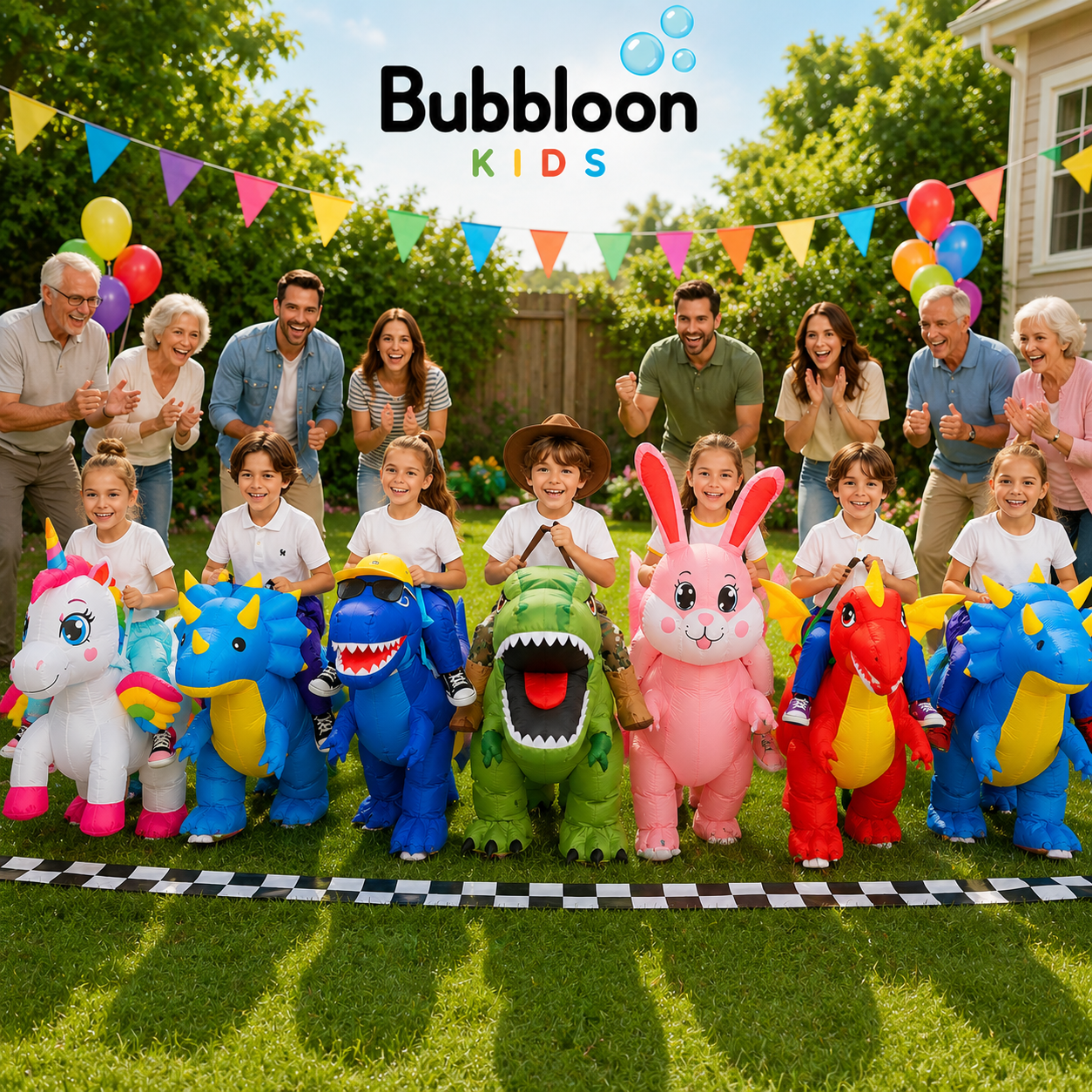 Bubbloon™ RunWild Inflatable Dinosaur Costume – Kids Fancy Dress Outfit