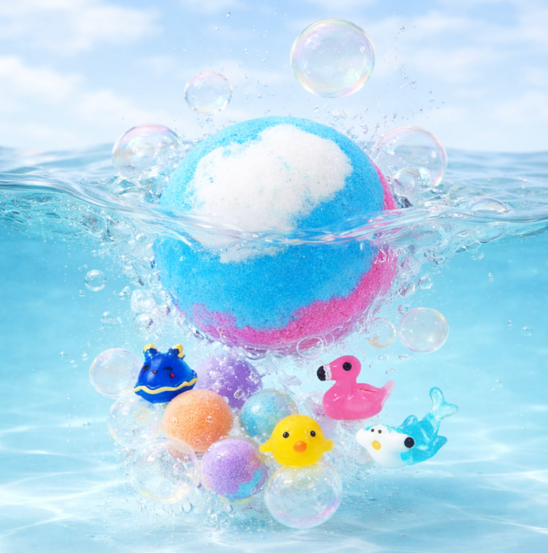 Bubbloon™ Ocean Surprise Treasures – 12-Piece Bath Toy Set