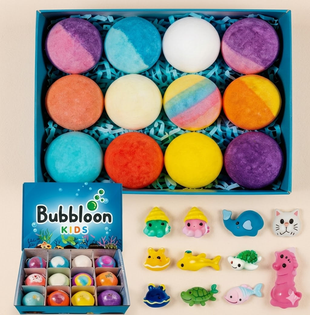 Bubbloon™ Ocean Surprise Treasures – 12-Piece Bath Toy Set